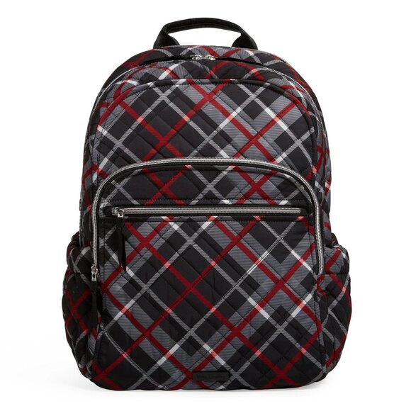 Vera Bradley Paris Plaid Campus Backpack/NWT - Picture 1 of 13